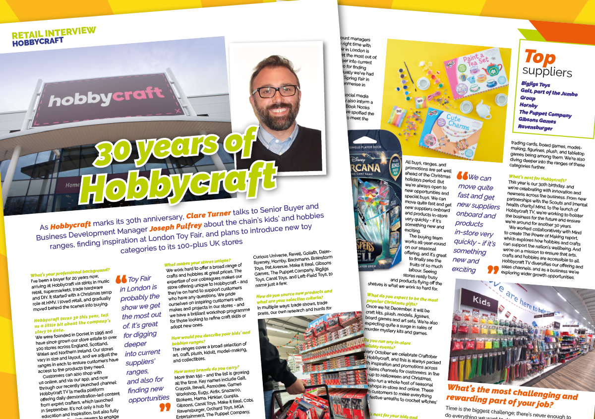 Exclusive 30 Years Of Hobbycraft Toys N Playthings Exclusive 30 Years Of Hobbycraft Toys N Playthings